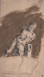 Prisionero desnudo encadenado, después de Pietro Tacca, 1729-1804