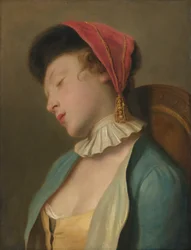 Una niña dormida