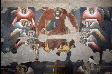 El Juicio Final Cristo triunfante. (Detalle) - Fresco