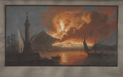 Placa VI de Campi Phlegraei: Observaciones de los volcanes de las dos Sicilias por William Hamilton, 1776