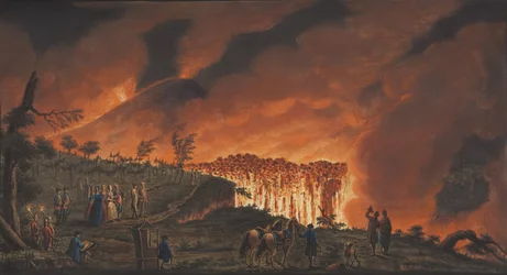 Placa XXXVIII de Campi Phlegraei: Observaciones de los volcanes de las dos Sicilias por William Hamilton, 1776