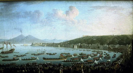 La bahía de Nápoles el día de la partida de Carlos III