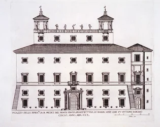 Palazzo Serenissima, Casa Medici, en la colina del Pincio, Roma, de 