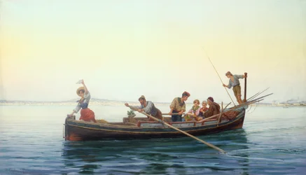 De camino a casa, la bahía de Nápoles