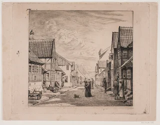 Una Calle de Ciudad Comercial