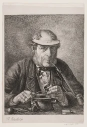 Retrato del padre del artista, medallista F.C. Krohn