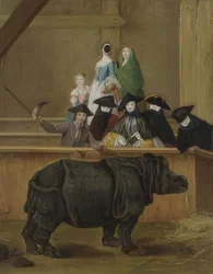 La exhibición de un rinoceronte en Venecia