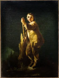 Pastor de pie, hacia 1740 (Óleo sobre lienzo)