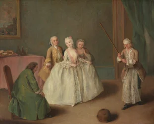 El juego de la olla, c.1744 (óleo sobre lienzo)