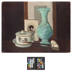 Naturaleza muerta con pipa, 1926-28