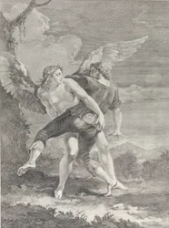 Jacob luchando con el ángel, 1730-39
