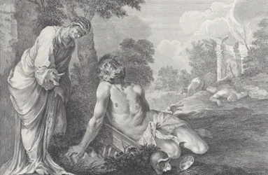 Job reprendido por su esposa, 1730-39