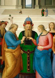 La boda de la Virgen María (óleo sobre madera)