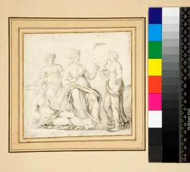Atenea y tres mujeres