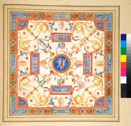Diseño para un fresco en el techo