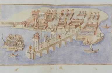 MS Gen 1496 Escena del puerto, 1674