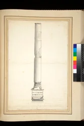 La columna de Antonino Pío (antes de la restauración)
