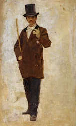 Hombre con sombrero de copa