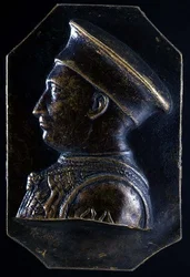 Placa de Ludovico Gonzaga (recto) (bronce)