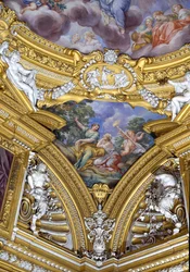 La Sala de Apolo (detalle del pendentivo que representa a las musas Polimnia y Erato)