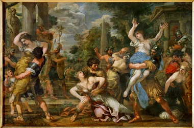 La violación de las Sabinas (pintura sobre lienzo)