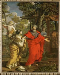 El regreso de Agar (pintura sobre lienzo)
