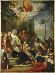 El fin del cisma de Anaclet (pintura sobre lienzo)