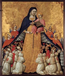 La Virgen de la Misericordia: Retablo de Pietro da Recanati, conocido como Pietro di Domenico da Montepulciano