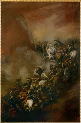 Ataque en el desfiladero de Somosierra (óleo sobre lienzo)