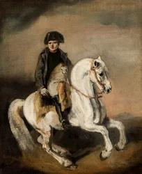 Napoleón a caballo (óleo sobre lienzo)
