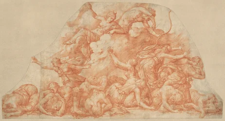 Diana y Apolo matando a los hijos de Niobe