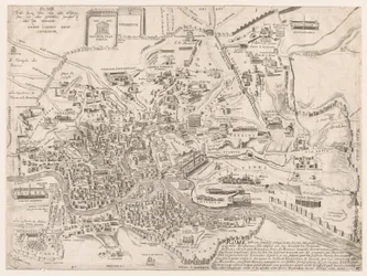 Speculum Romanae Magnificentiae: Plano de la antigua Roma