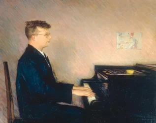 Retrato del compositor Dmitri Shostakóvich