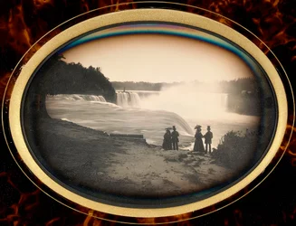 Daguerrotipo de las Cataratas del Niágara por Babbitt, c.1855