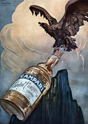 Cartel publicitario de Plinio Codognato (1878-1940) para Cordial Campari, Milán, años veinte ©Fototeca/Leemage