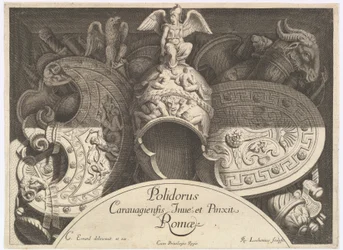 Diversos Trofeos de Armas después de la Fachada del Palazzo Milesi en Roma, 1651