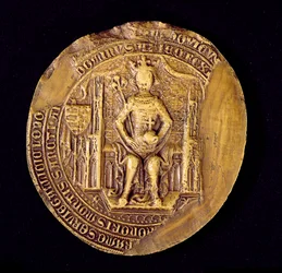 Sello de Luis I (1326-82) el Grande, Rey de Polonia