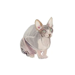 Sphynx, 2014 (acuarela y gouache sobre papel)