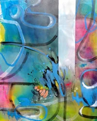 Flujo abstracto y colorido
