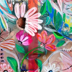 Flores abstractas llenas de colorido