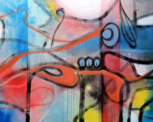 Flujo abstracto vibrante