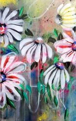 Flores abstractas llenas de colorido