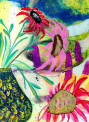 Flores abstractas llenas de colorido