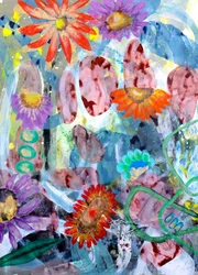 Flores abstractas llenas de colorido