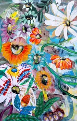 Un jardín floral lleno de colorido