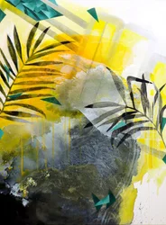 Abstracto tropical vibrante
