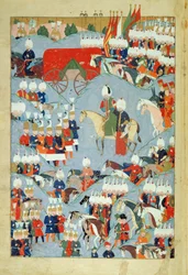 Juan II (1455-95) Rey de Portugal, del Libro de Juan II conocido como el Libro de los Miembros de la Orden de Santiago