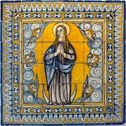 Nuestra Señora de la Concepción - Azulejos de Lisboa (Portugal) 1650-1675