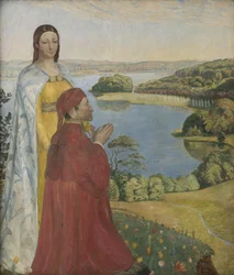 Dante y Beatriz en el Paraíso