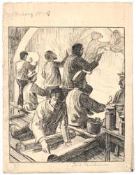 Skovgaard pintando en Viborg